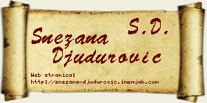 Snežana Đudurović vizit kartica